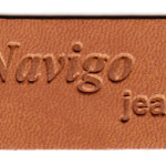 geprägtem Leder-Patch