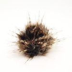 Dark fur pompom