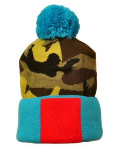 moro beanie with pompom