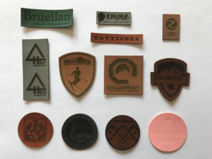 Leather patches for apparel