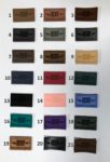 Leather patches for apparel - colours
